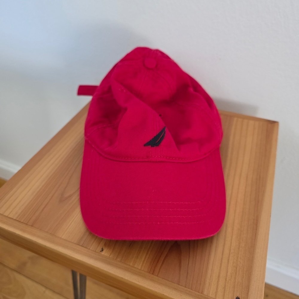 Nautica Red and Navy Baseball Hat - OS